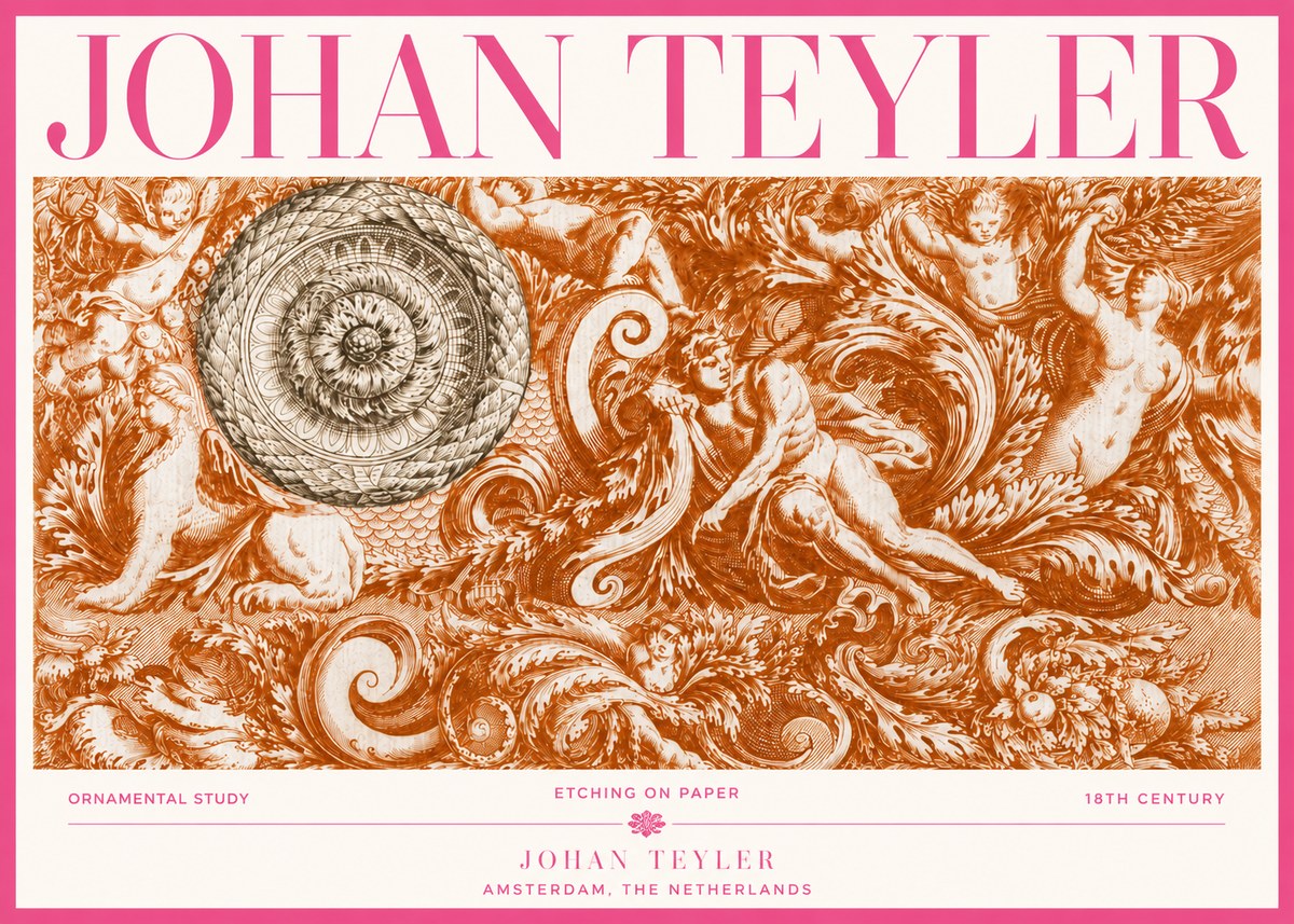 Johan Teyler Ornamental Study No3 - Affiche