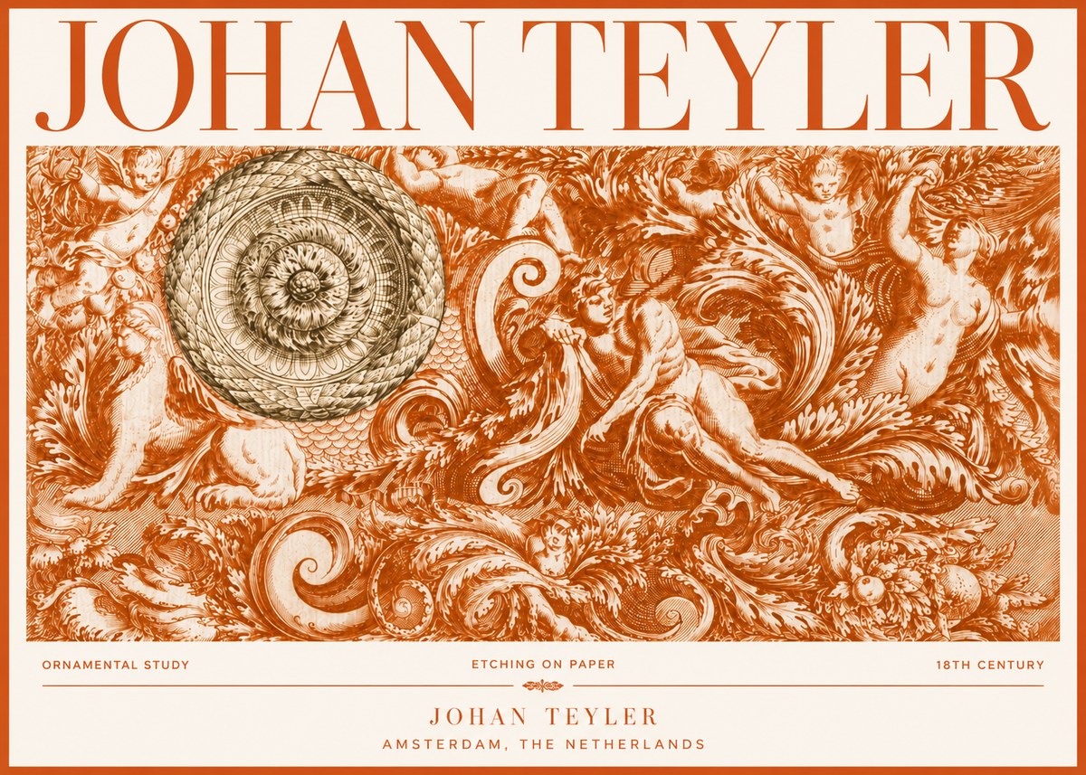 Johan Teyler Ornamental Study No4 - Affiche