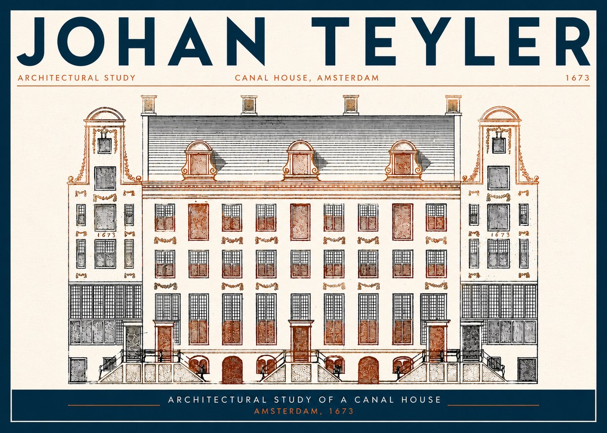 Johan Teyler Architectural Study VIII No3 - Affiche