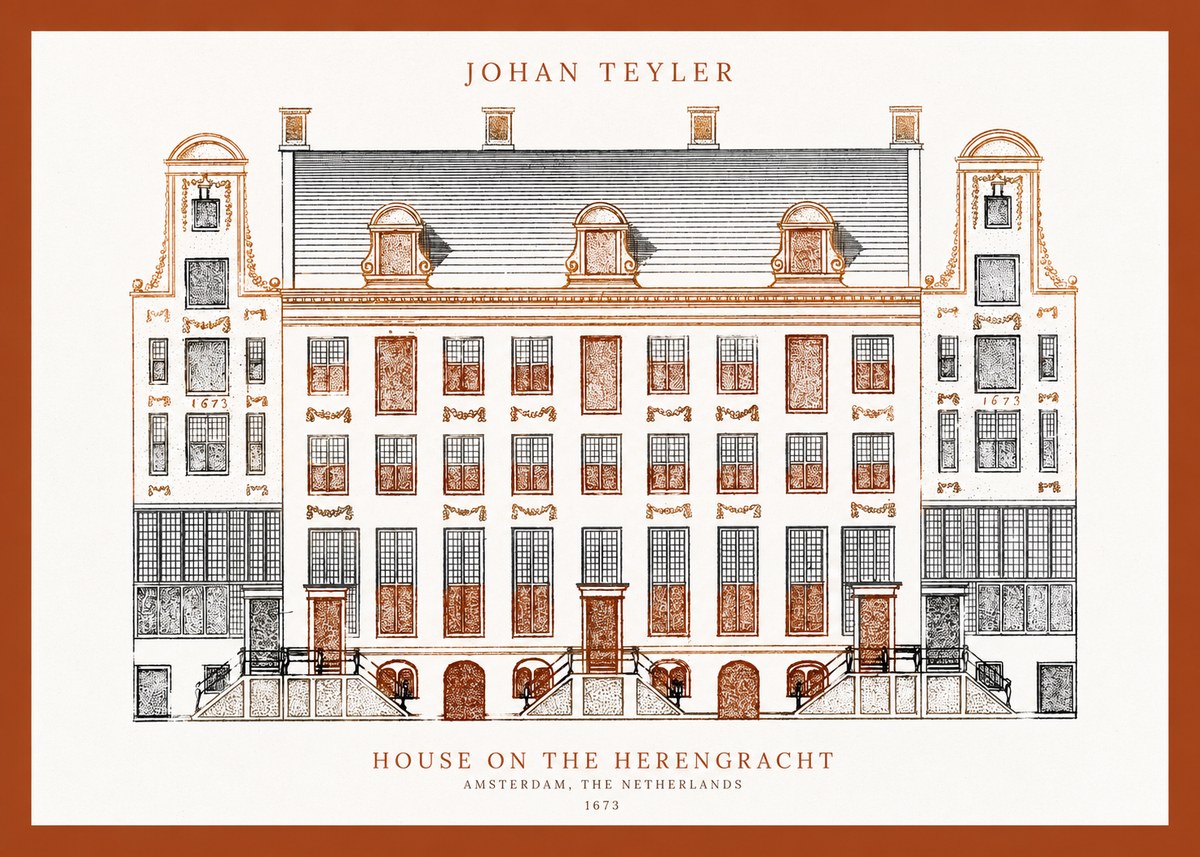 Johan Teyler Architectural Study VIII No4 - Affiche