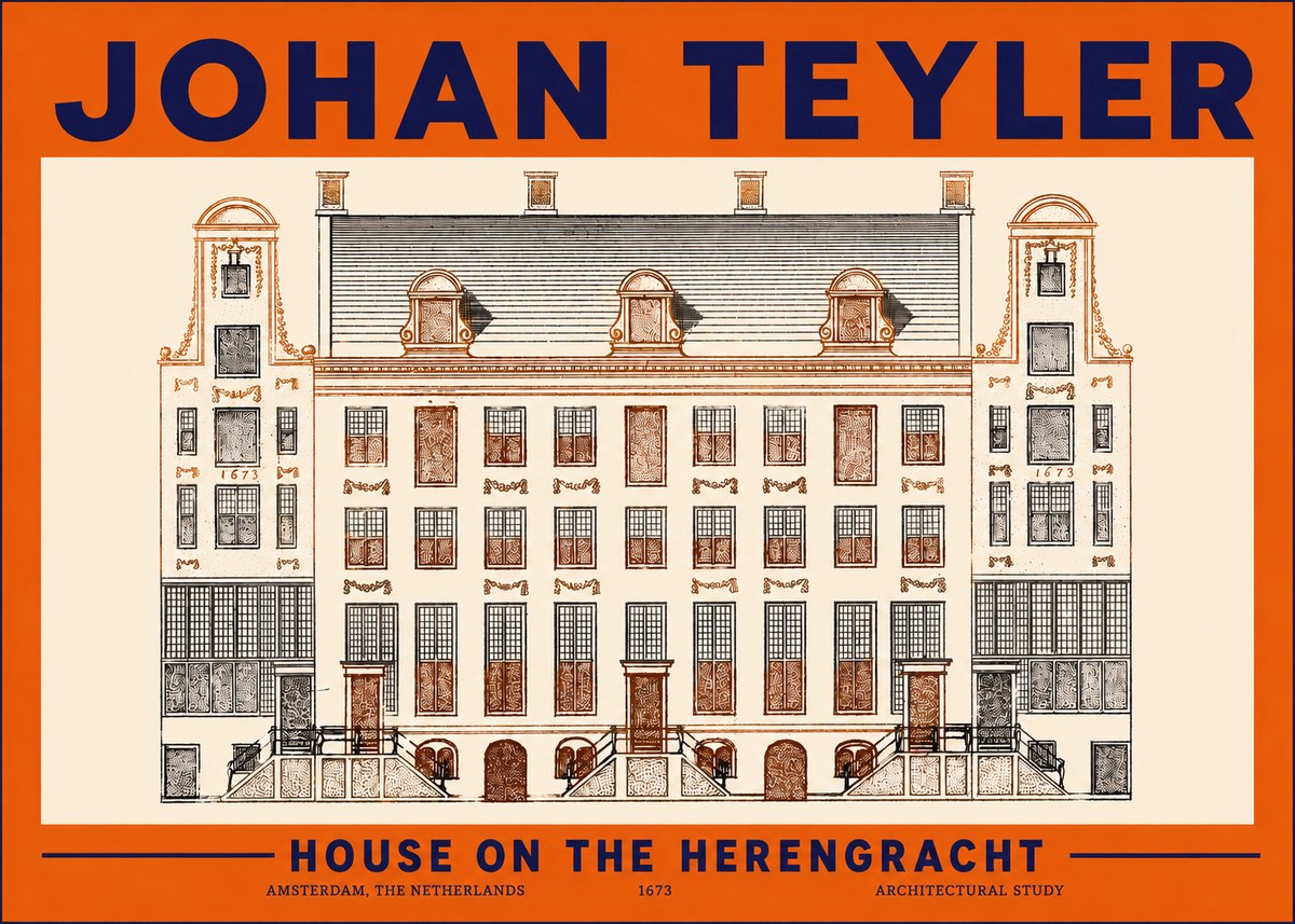 Johan Teyler Architectural Study VIII No5 - Affiche