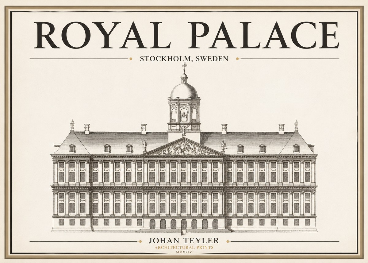 Johan Teyler Royal Palace No1 - Affiche