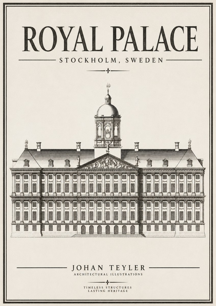 Johan Teyler Royal Palace No2 - Affiche