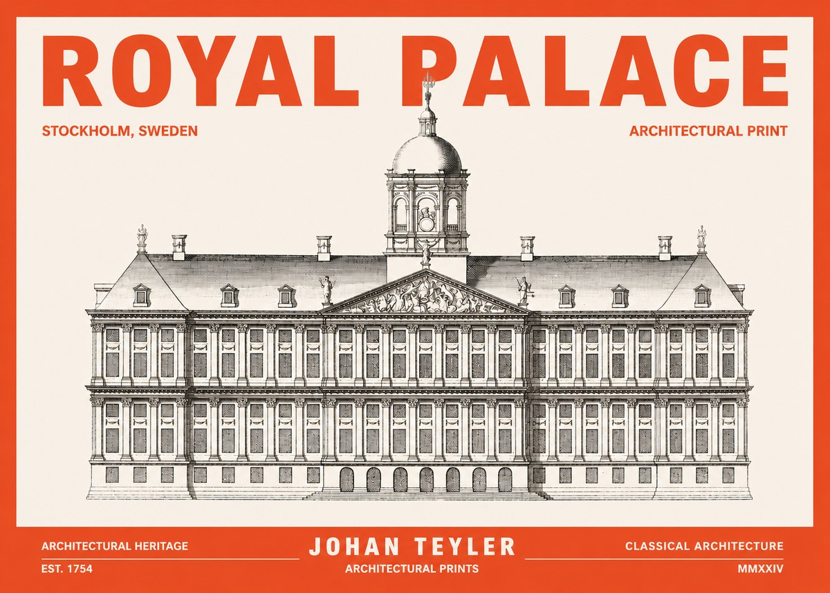 Johan Teyler Royal Palace No3 - Affiche