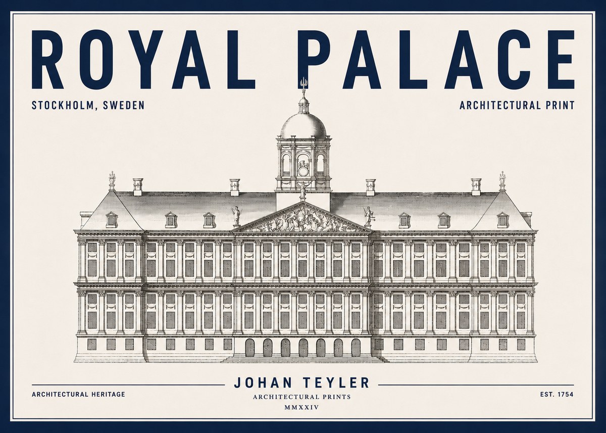 Johan Teyler Royal Palace No4 - Affiche