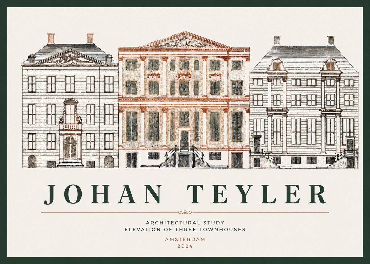 Johan Teyler Architectural Study IX No4 - Affiche