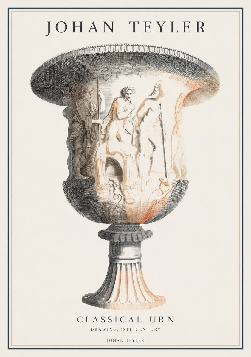 Johan Teyler Classical Urn No1 - Affiche