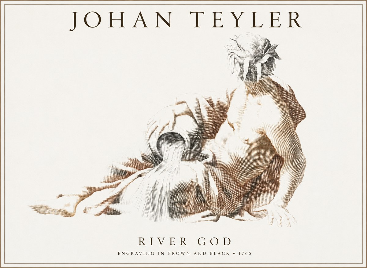 Johan Teyler River God No1 - Affiche