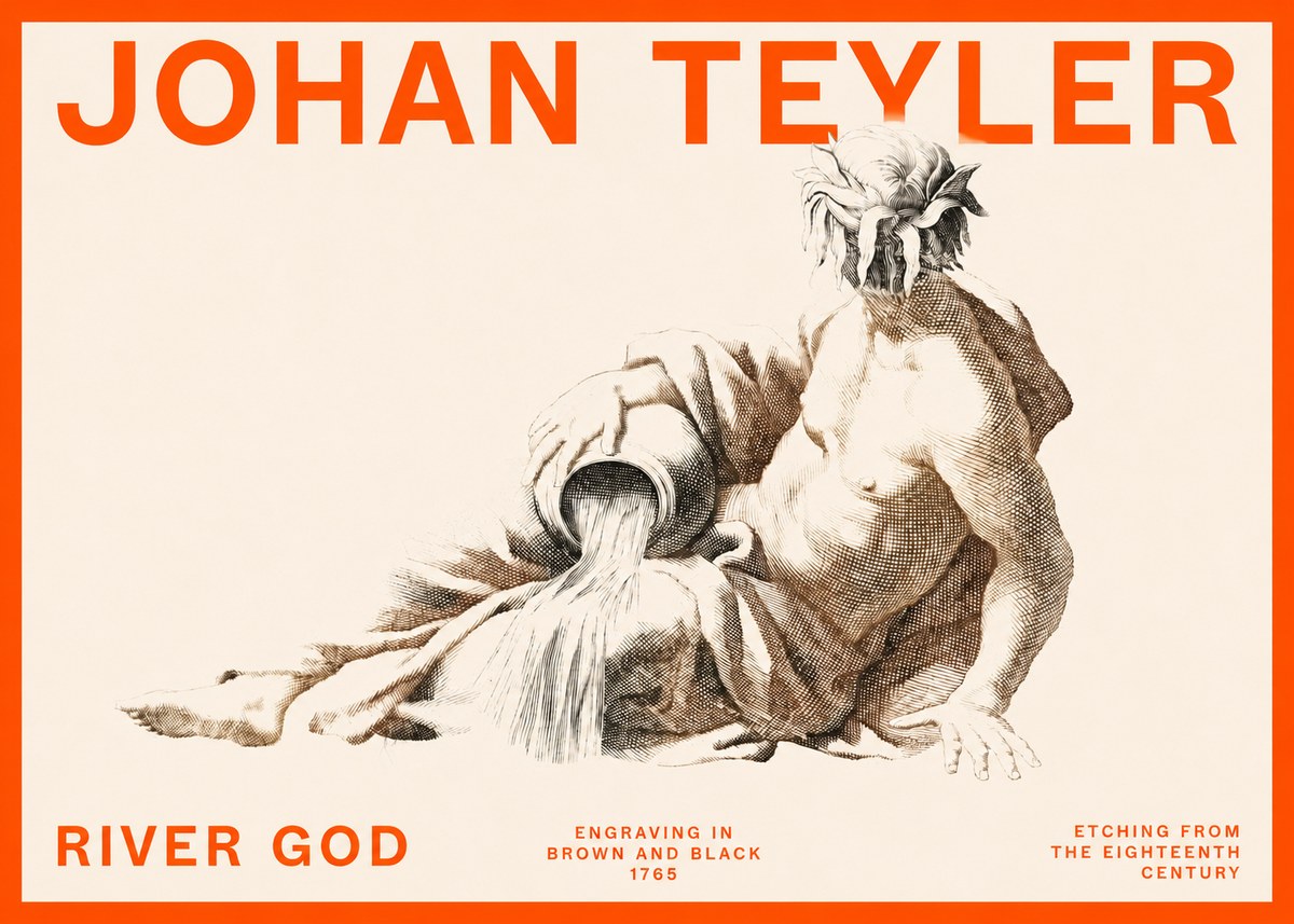 Johan Teyler River God No2 - Affiche