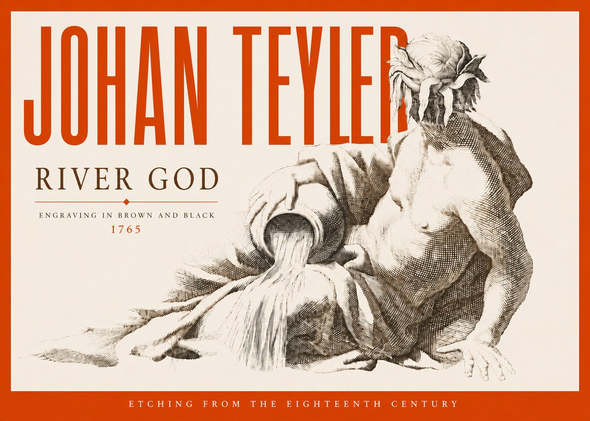 Johan Teyler River God No4 - Affiche