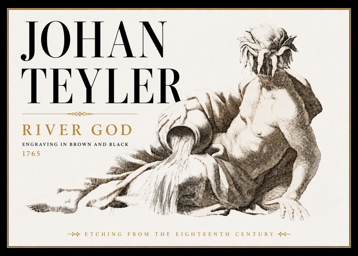 Johan Teyler River God No6 - Affiche