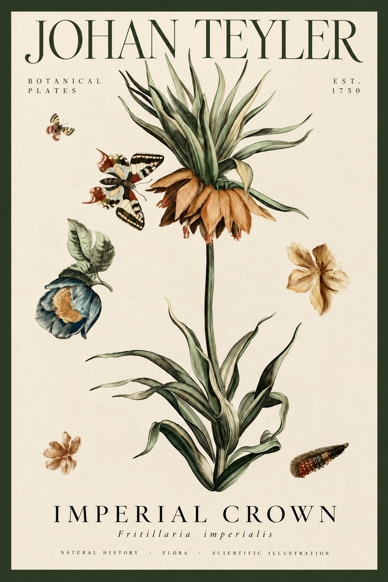 Johan Teyler Crown Imperial No4 - Affiche