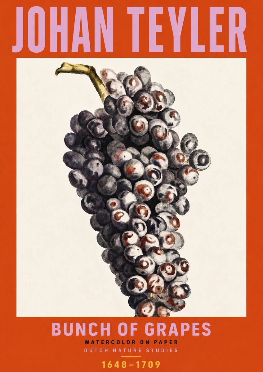 Johan Teyler Bunch of Grapes No6 - Affiche