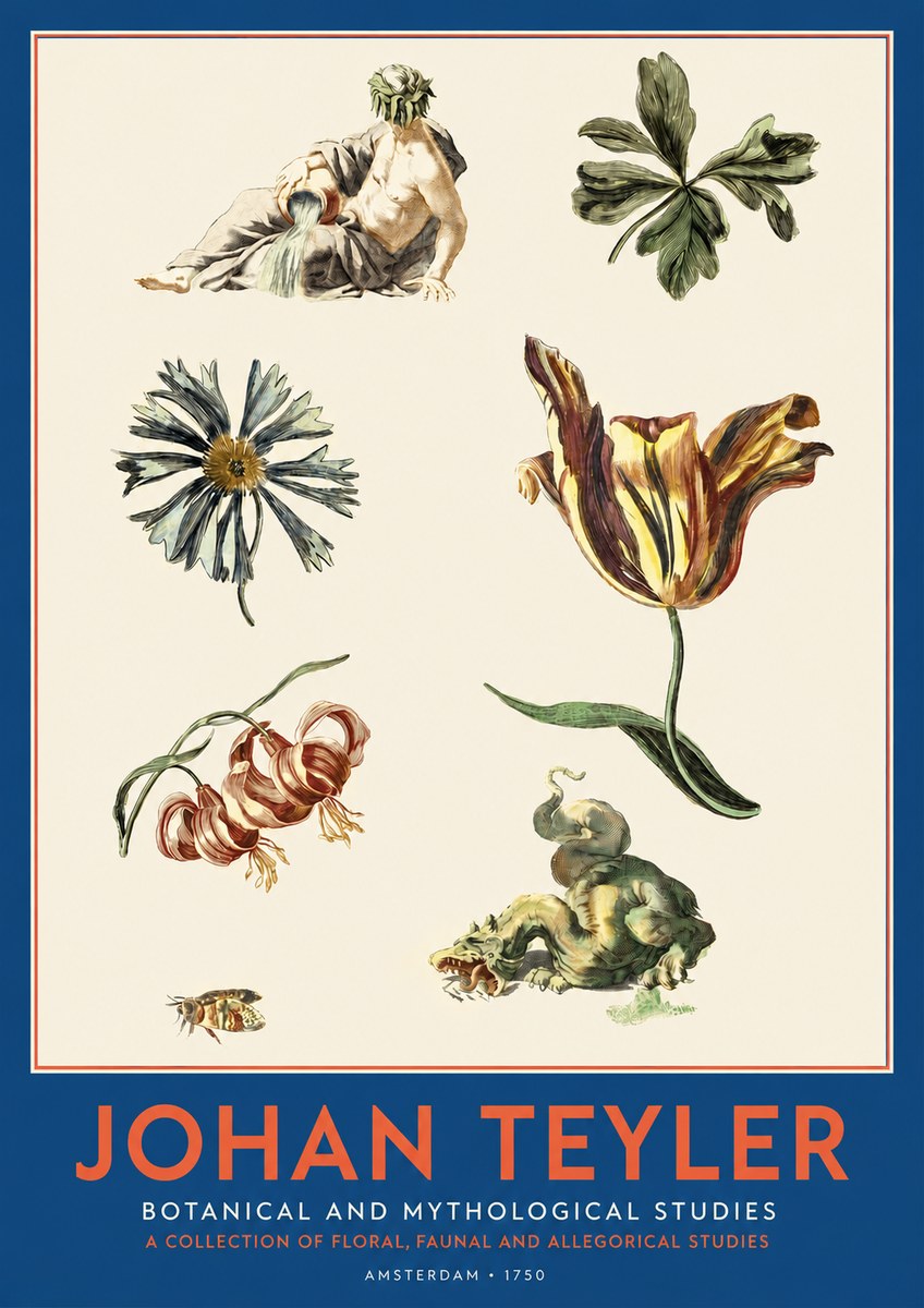 Johan Teyler Botanical and Mythological Studies No2 - Affiche