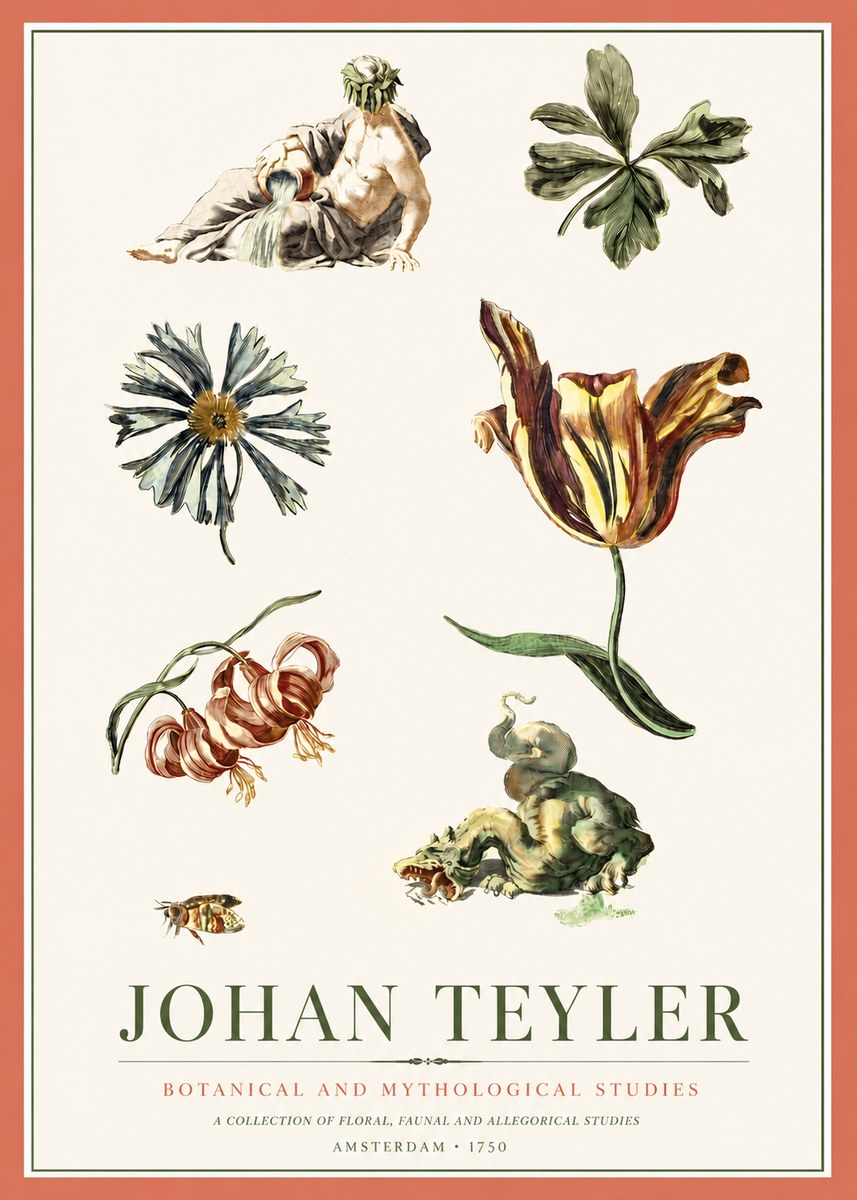 Johan Teyler Botanical and Mythological Studies No3 - Affiche