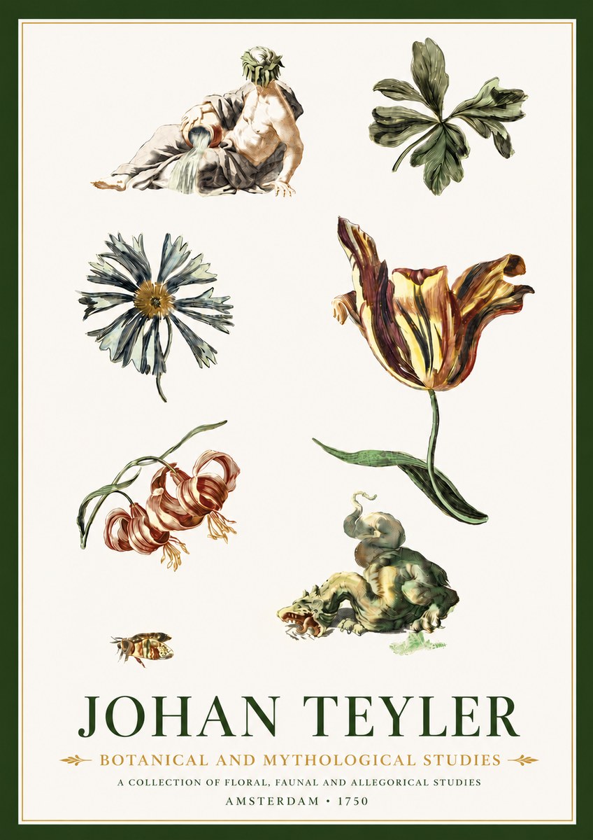 Johan Teyler Botanical and Mythological Studies No4 - Affiche