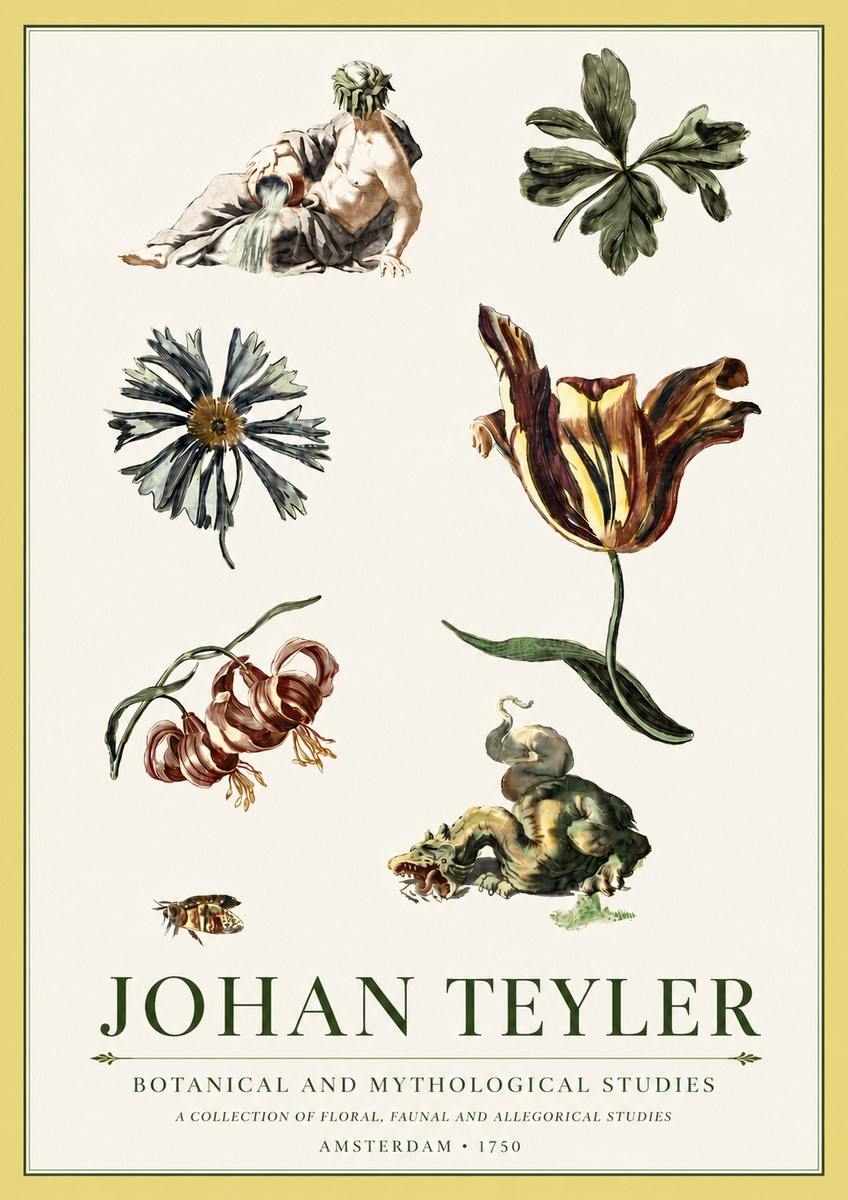 Johan Teyler Botanical and Mythological Studies No5 - Affiche
