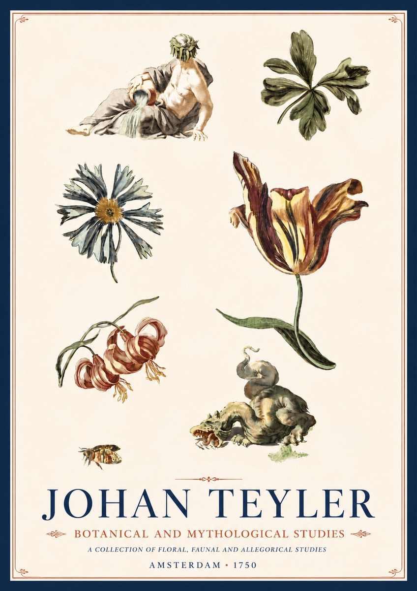 Johan Teyler Botanical and Mythological Studies No6 - Affiche