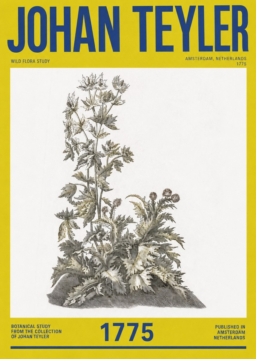 Johan Teyler Wild Flora Study No2 - Affiche