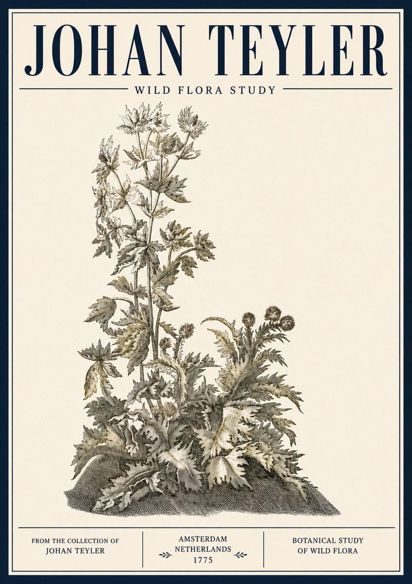 Johan Teyler Wild Flora Study No5 - Affiche