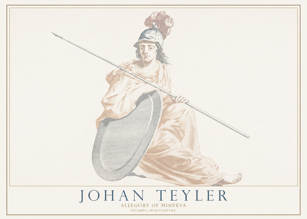 Johan Teyler Allegory of Minerva No1 - Affiche