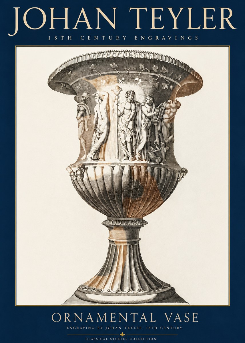 Johan Teyler Ornamental Vase II No3 - Affiche