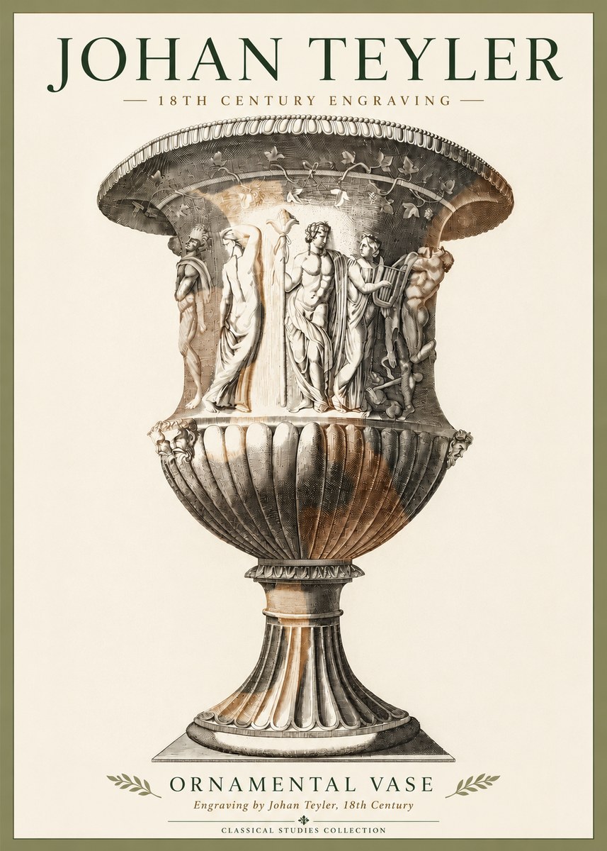 Johan Teyler Ornamental Vase II No4 - Affiche