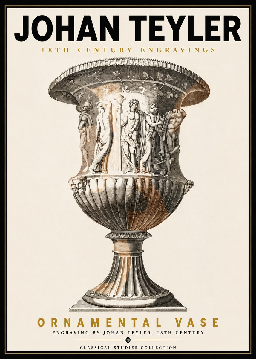 Johan Teyler Ornamental Vase II No5 - Affiche