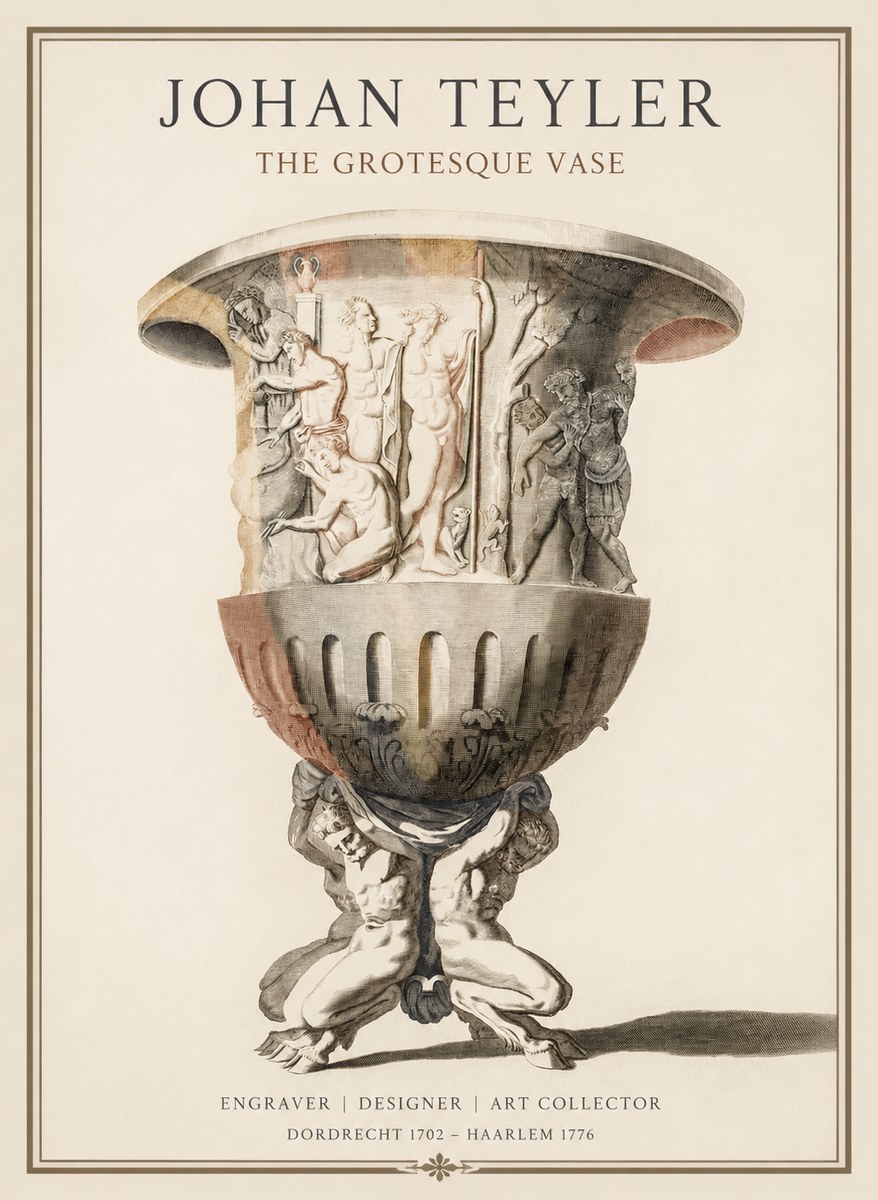 Johan Teyler The Grotesque Vase No1 - Affiche