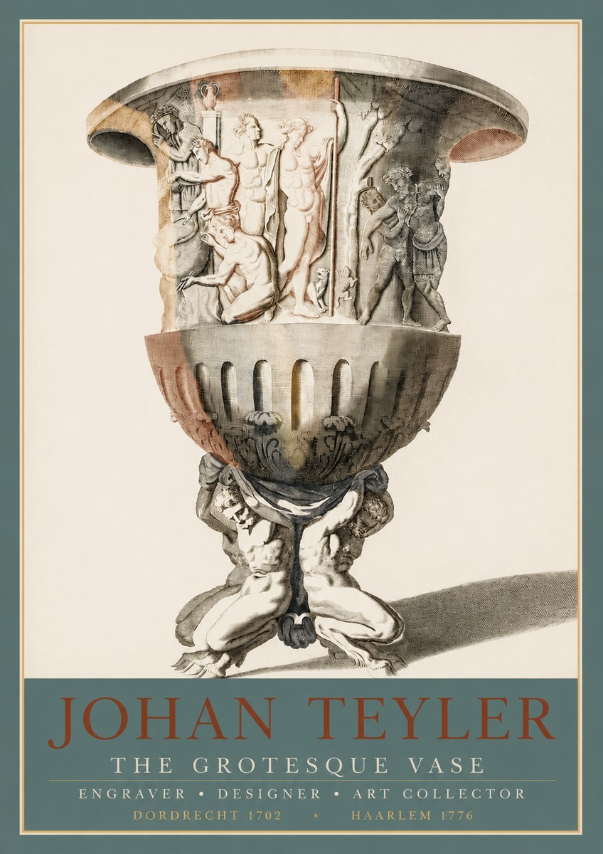 Johan Teyler The Grotesque Vase No3 - Affiche