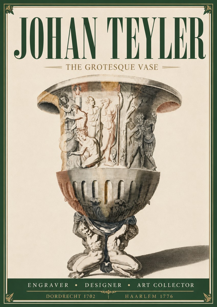Johan Teyler The Grotesque Vase No5 - Affiche