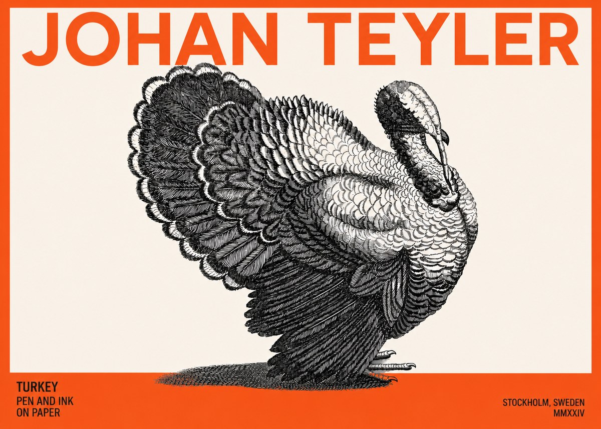 Johan Teyler Turkey No3 - Affiche