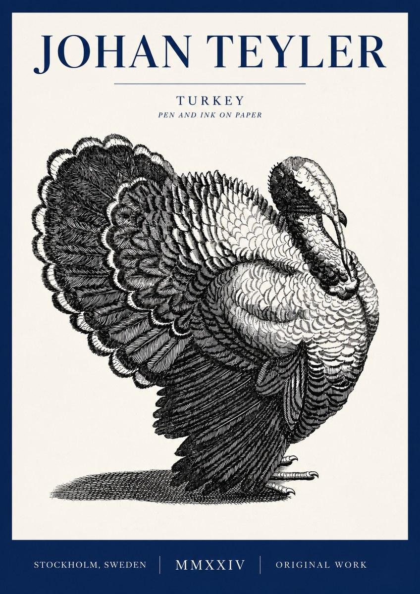 Johan Teyler Turkey No4 - Affiche