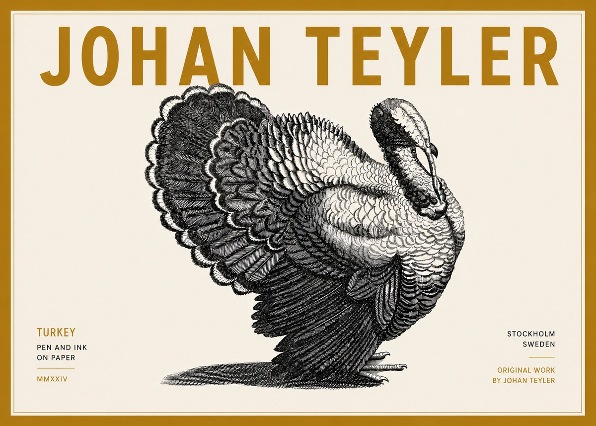 Johan Teyler Turkey No6 - Affiche