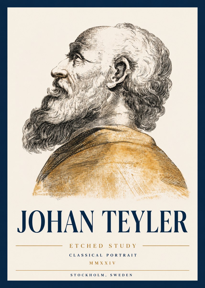 Johan Teyler Profile Study No3 - Affiche