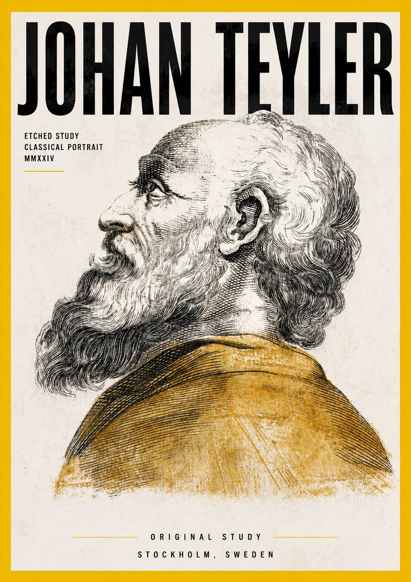 Johan Teyler Profile Study No4 - Affiche