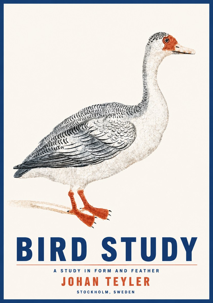 Johan Teyler Goose Study No5 - Affiche