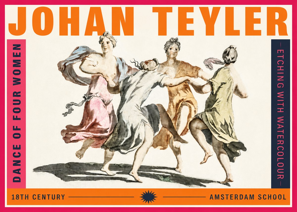 Johan Teyler Dance of Four Women No2 - Affiche