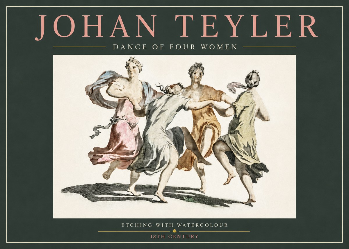 Johan Teyler Dance of Four Women No3 - Affiche