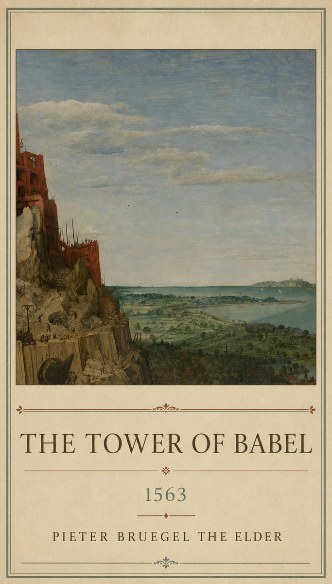 Pieter Bruegel The Tower of Babel X No1 - Affiche