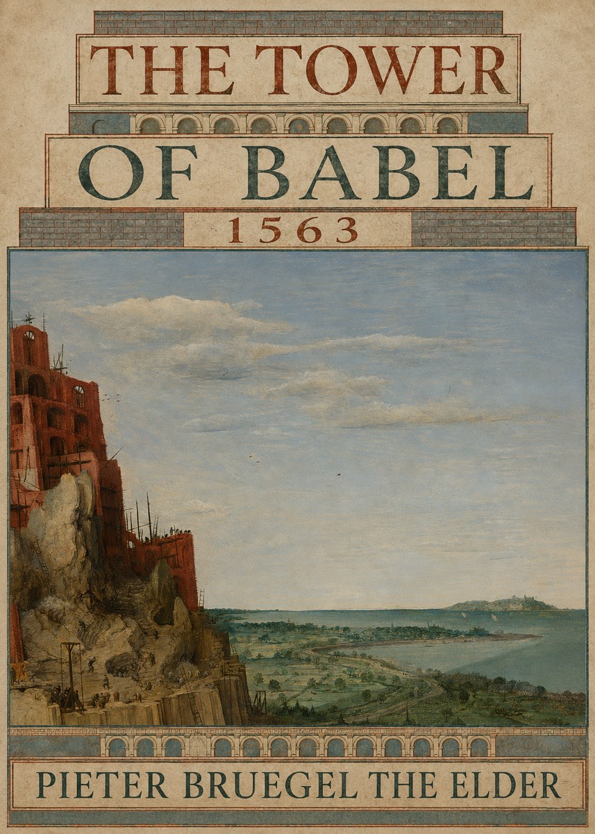 Pieter Bruegel The Tower of Babel X No6 - Affiche