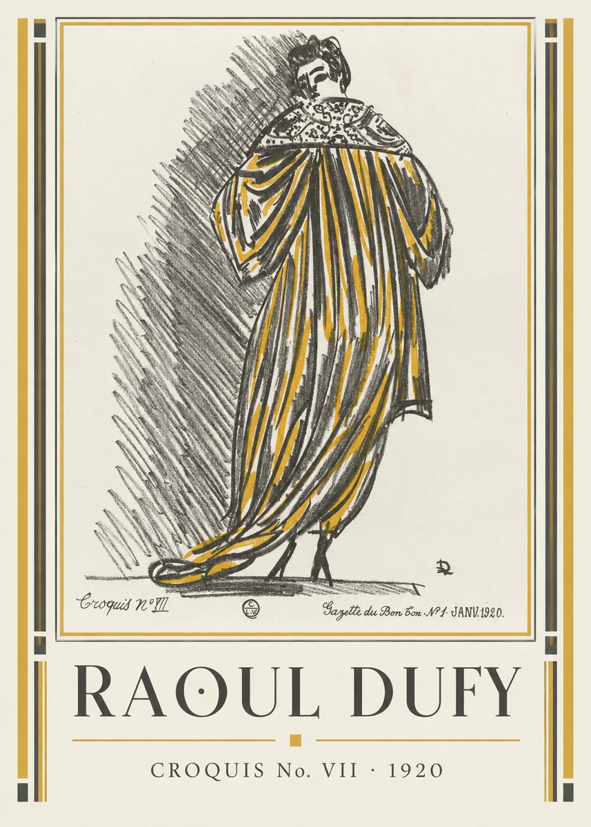 Raoul Dufy Croquis No. Vii No1 - Affiche