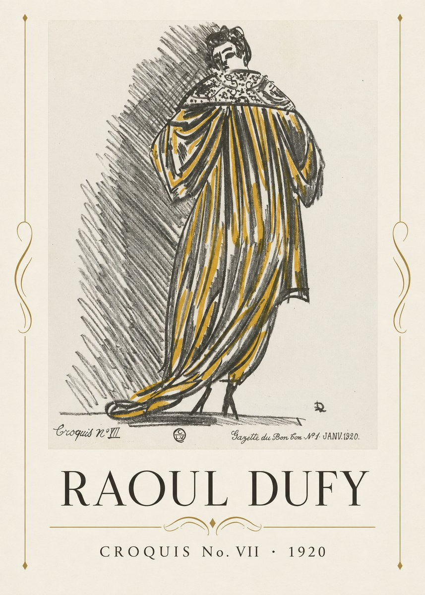 Raoul Dufy Croquis No. Vii No4 - Affiche