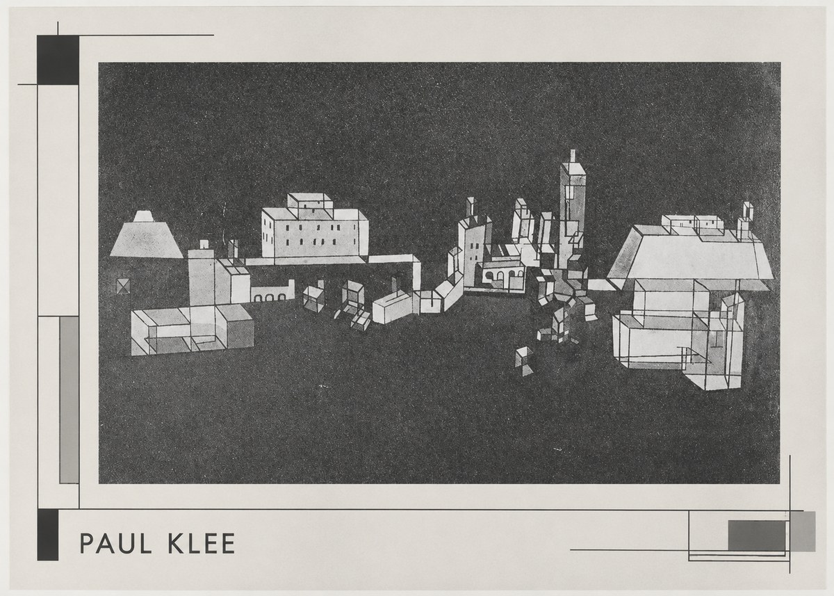 Paul Klee Architectural Forms No3 - Affiche