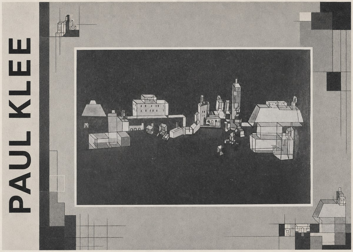 Paul Klee Architectural Forms No4 - Affiche