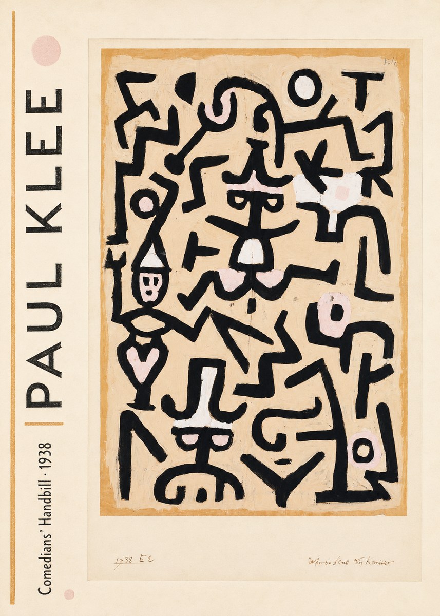 Paul Klee Comedians' Handbill No2 - Affiche