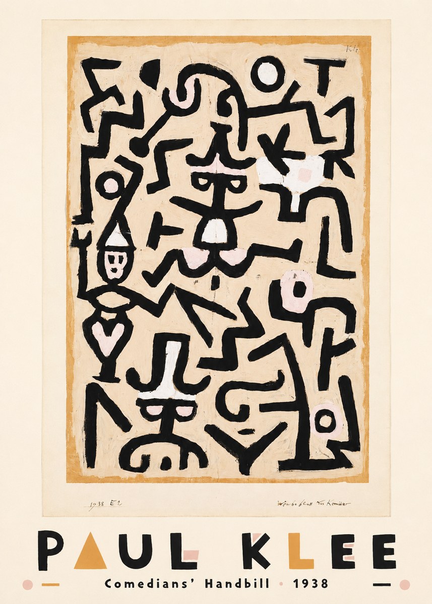 Paul Klee Comedians' Handbill No3 - Affiche