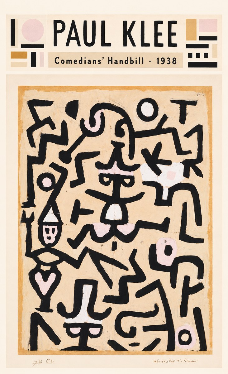 Paul Klee Comedians' Handbill No4 - Affiche
