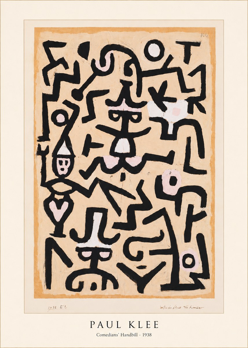 Paul Klee Comedians' Handbill No5 - Affiche