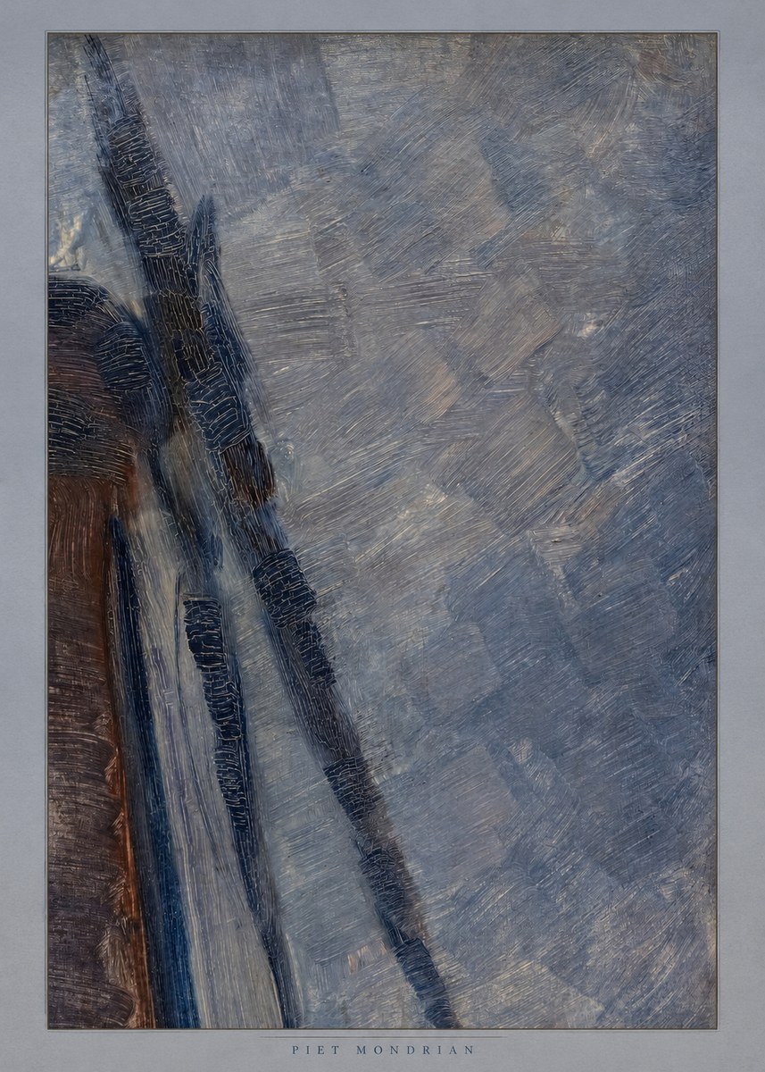 Piet Mondrian Windmill in Sunlight No6 - Affiche